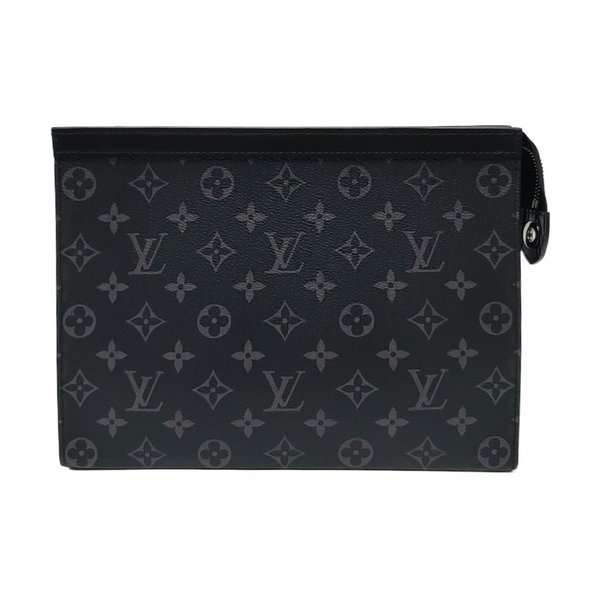 Pochette Voyag MM Monogram Coated Canvas Black