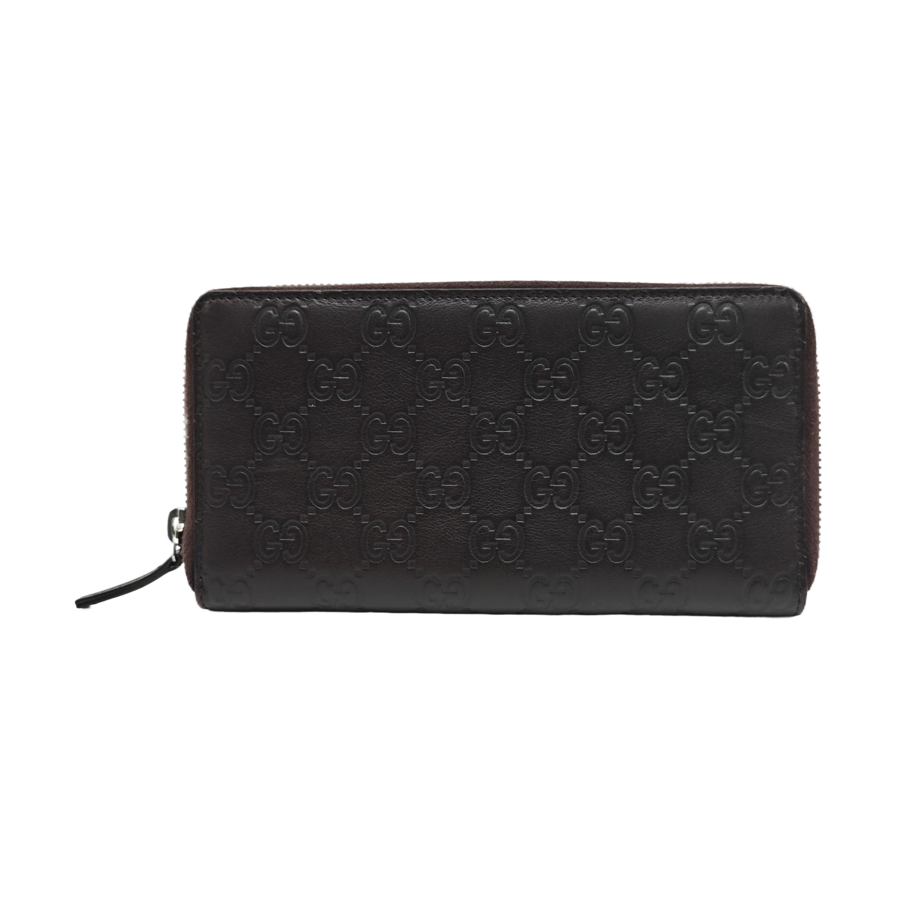 Signature Monogram Calfskin Brown Wallet