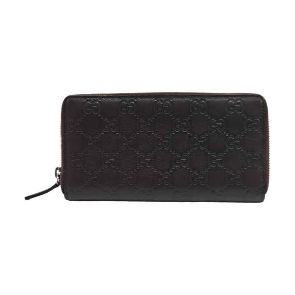 Signature Monogram Calfskin Brown Wallet
