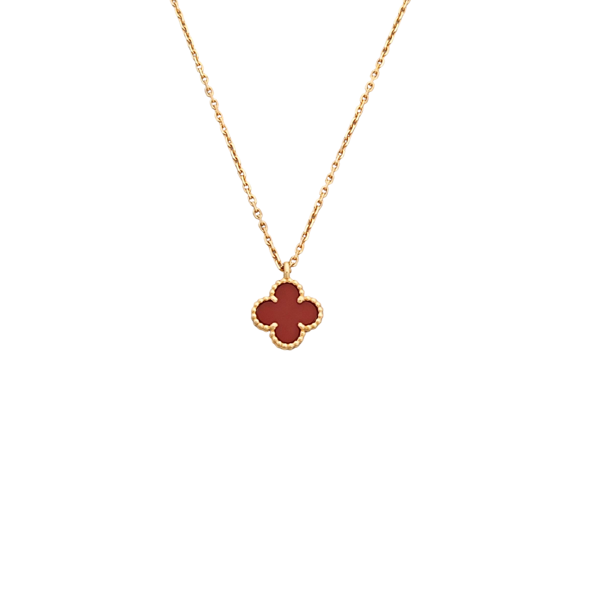 Sweet Alhambra 18k Rose Gold Necklace