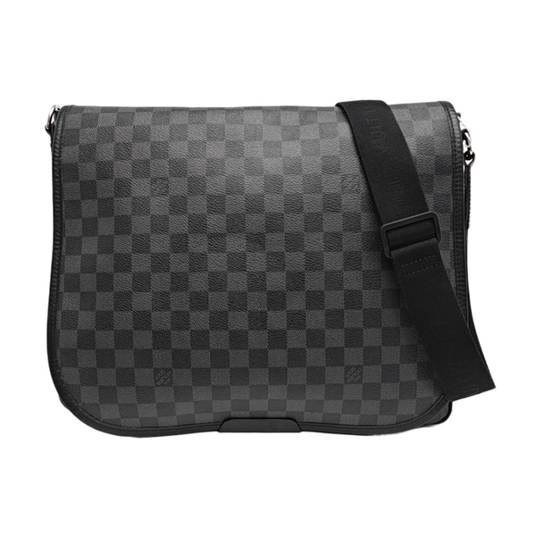 DANIEL GM Damier Graphite Coated Canvas Gray