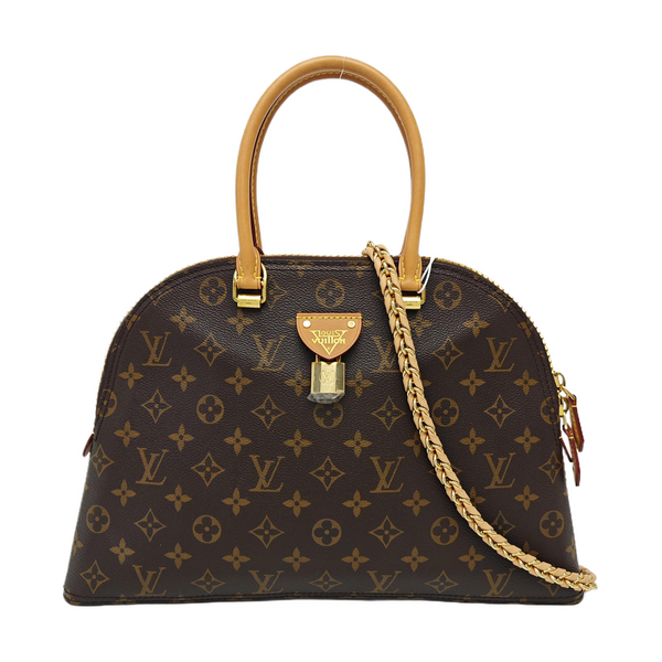 MOON ALMA Monogram Coated Canvas Brown