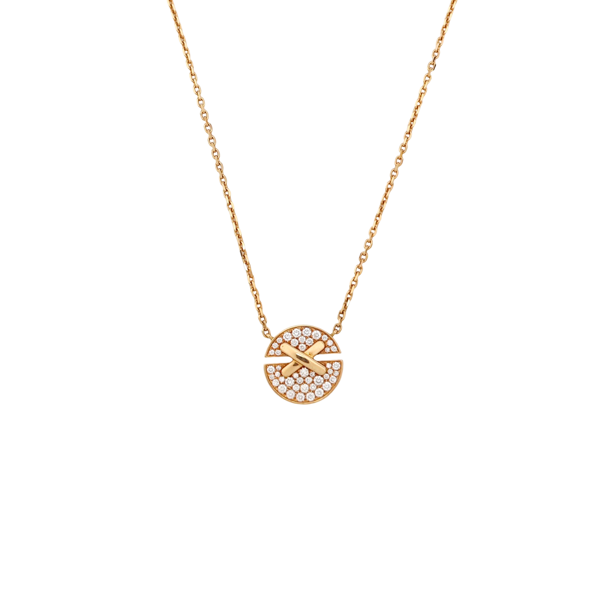 Jeux De Liens 18k Rose Gold Necklace