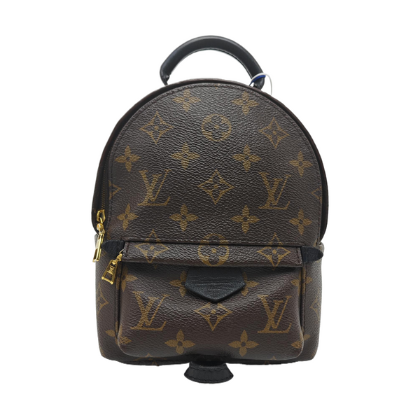 PALM SPRINGS Mini Monogram Coated Canvas Brown