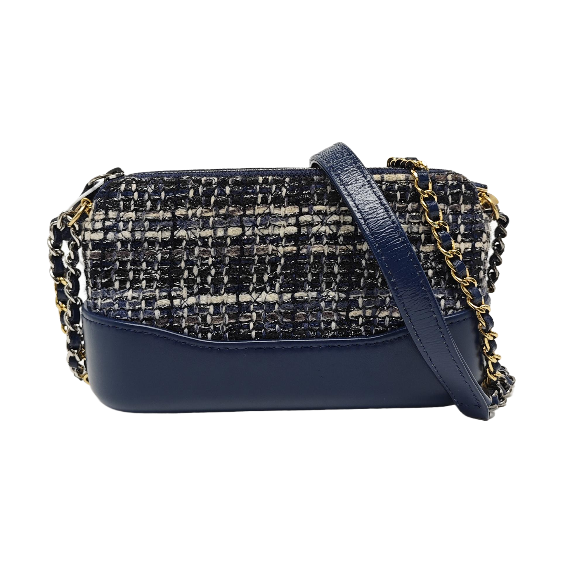 GABRIELLE Mini Quilted Calfskin Blue