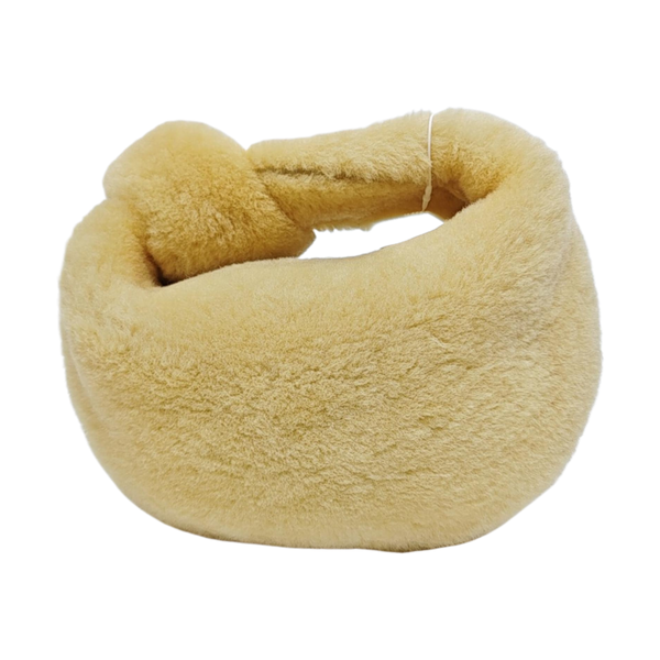 Authenticated pre-owned  Jodie Mini Sheepskin Yellow - Top Handle Bag at Looply