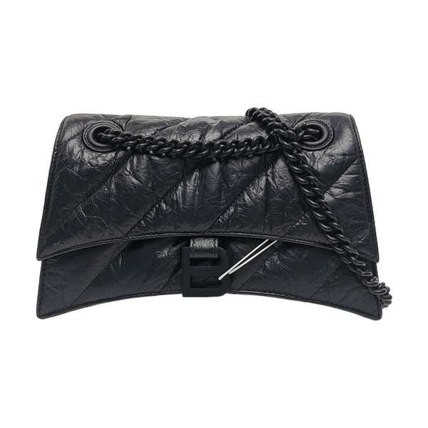 Crush Small Quilted Calfskin Black