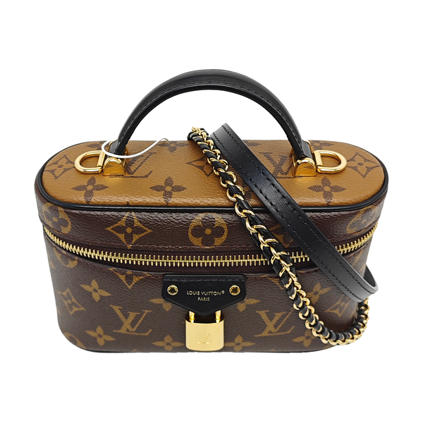 Vanity Chain Pouch Monogram Coated Canvas Brown