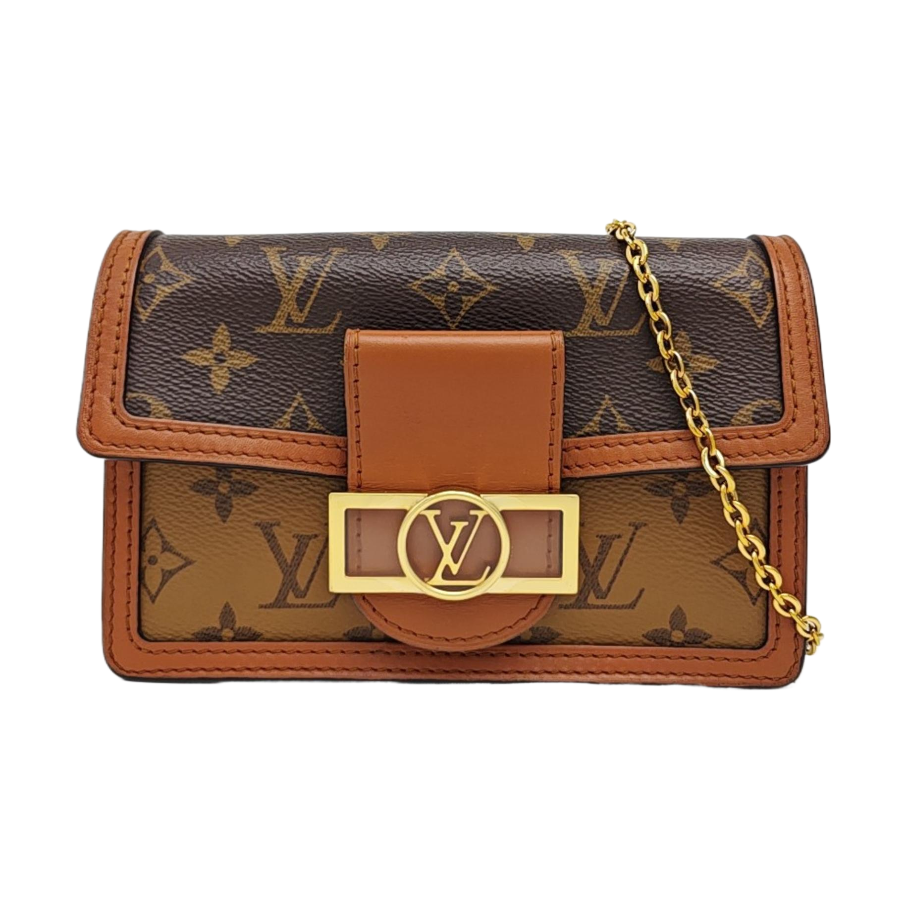 DAUPHINE WOC Monogram Coated Canvas Brown