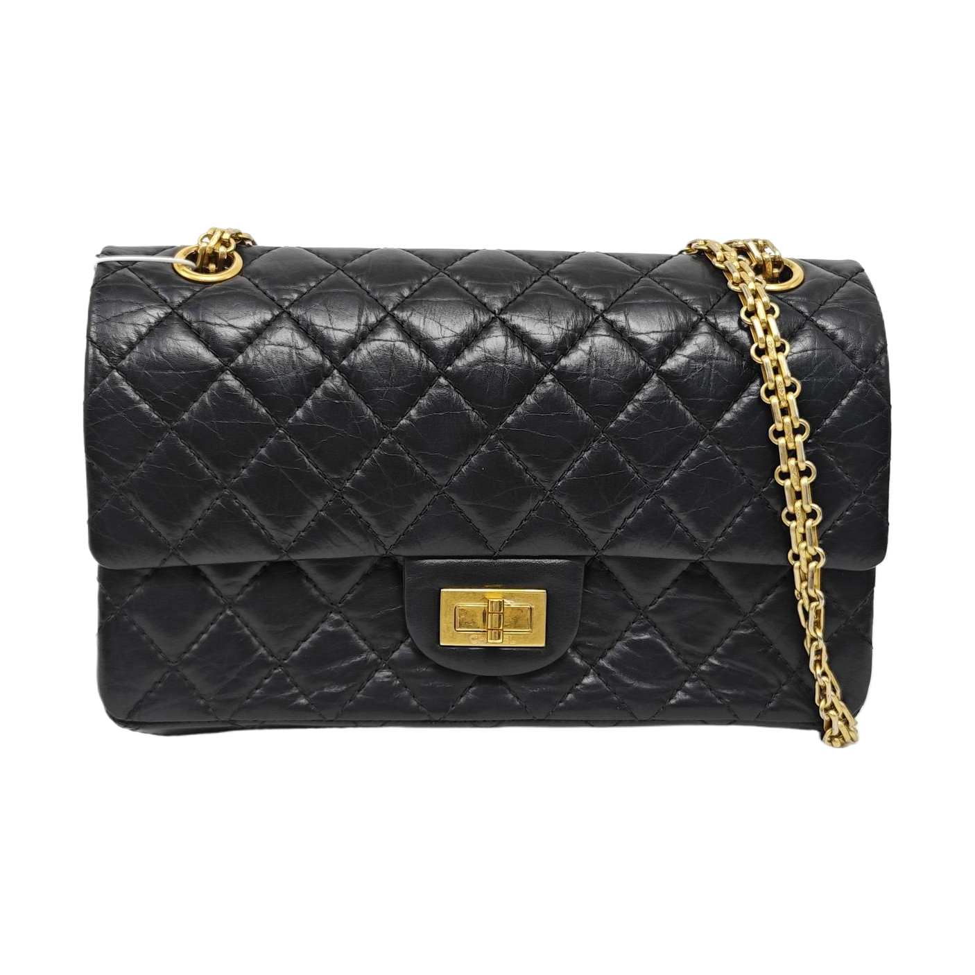 2.55 225 (small) Quilted Calfskin Black