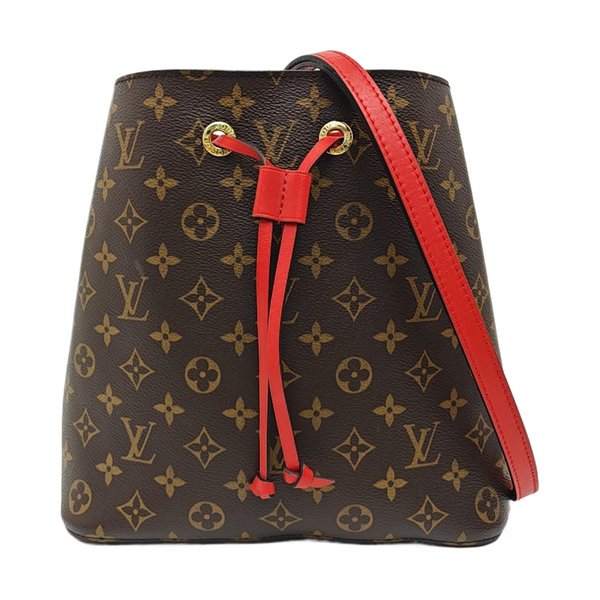 NÉONOÉ MM Monogram Coated Canvas Brown