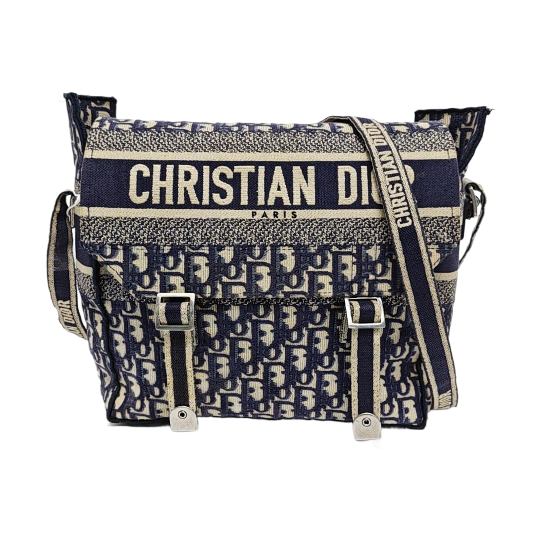 Diorcamp Large Oblique Canvas Blue