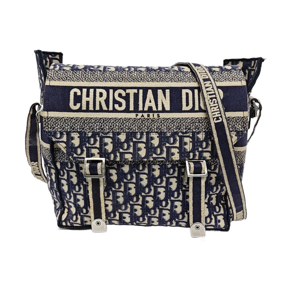 Diorcamp Large Oblique Canvas Blue