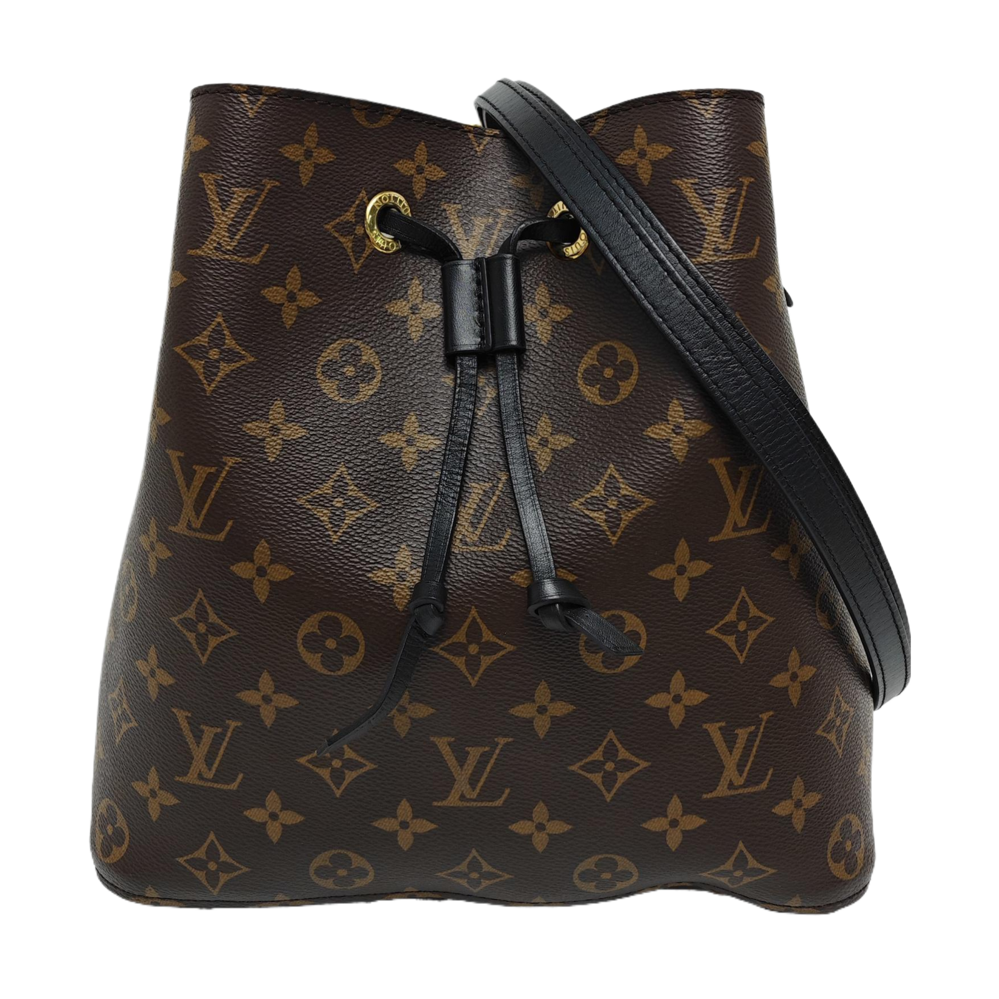 NÉONOÉ MM Monogram Coated Canvas Brown