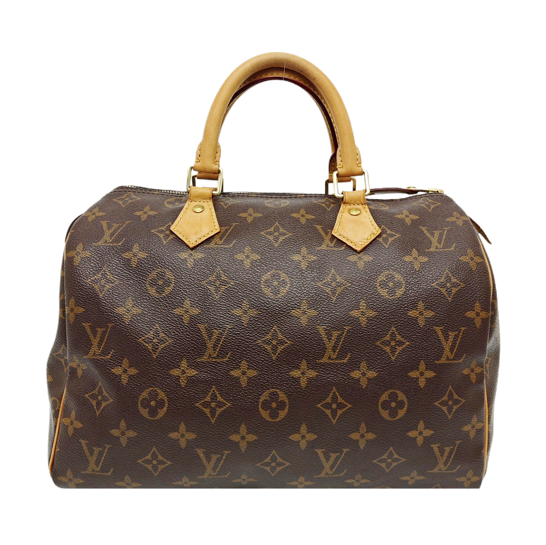 SPEEDY 30 Monogram Coated Canvas Brown