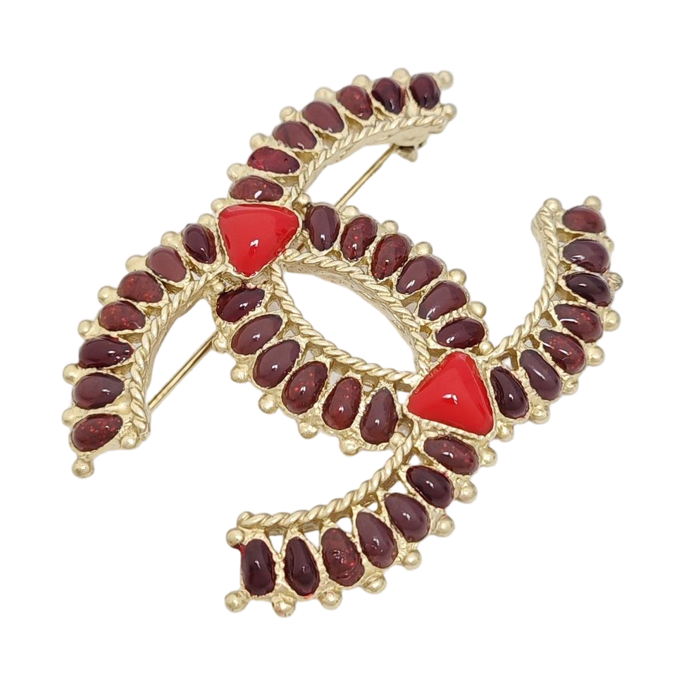 Metal Gold Brooch