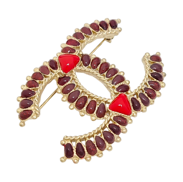 Metal Gold Brooch
