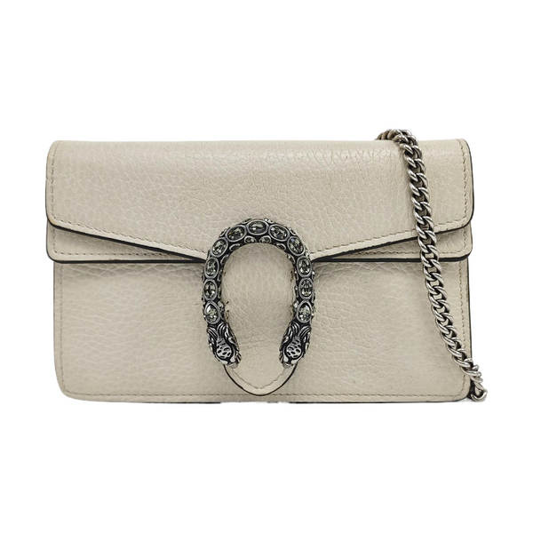 Dionysus Super Mini Calfskin White