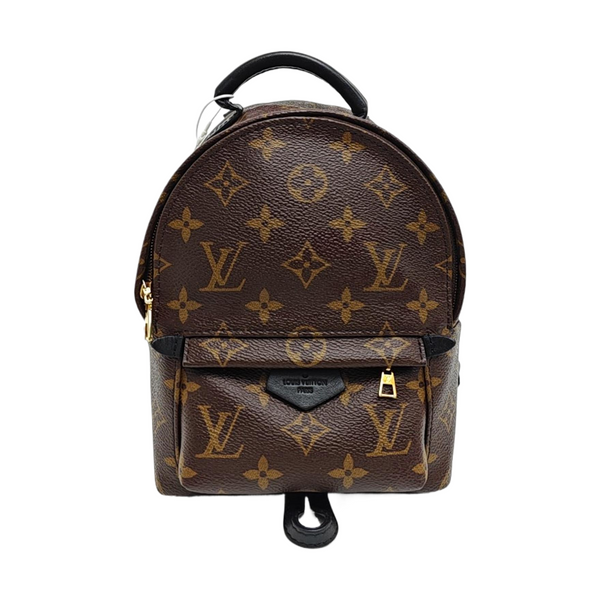 PALM SPRINGS Mini Monogram Coated Canvas Brown