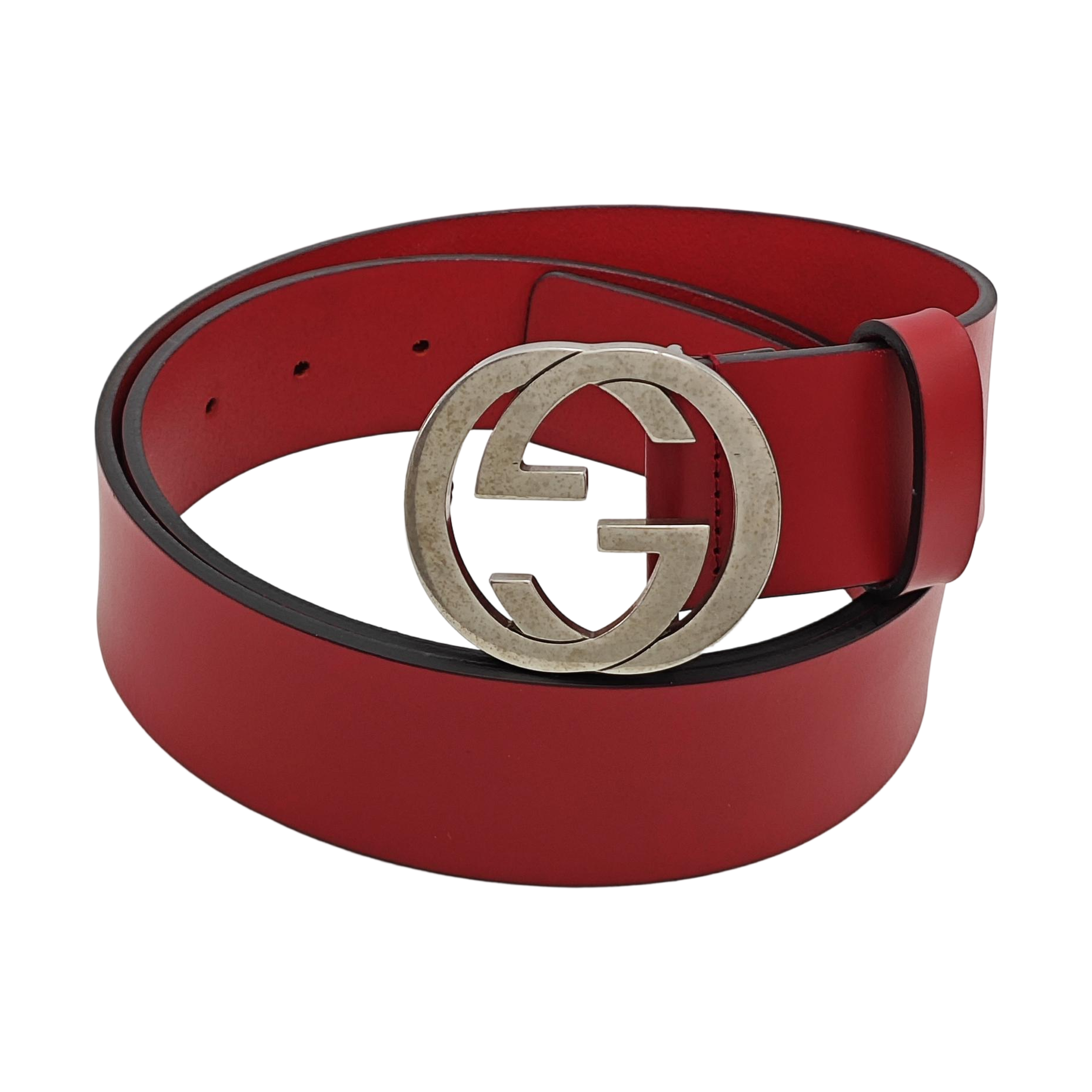 Leather Belt Red