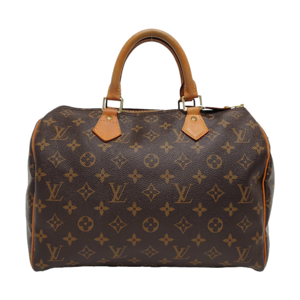 SPEEDY 30 Monogram Coated Canvas Brown