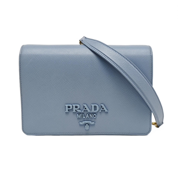 Calfskin Shoulder Bag Blue