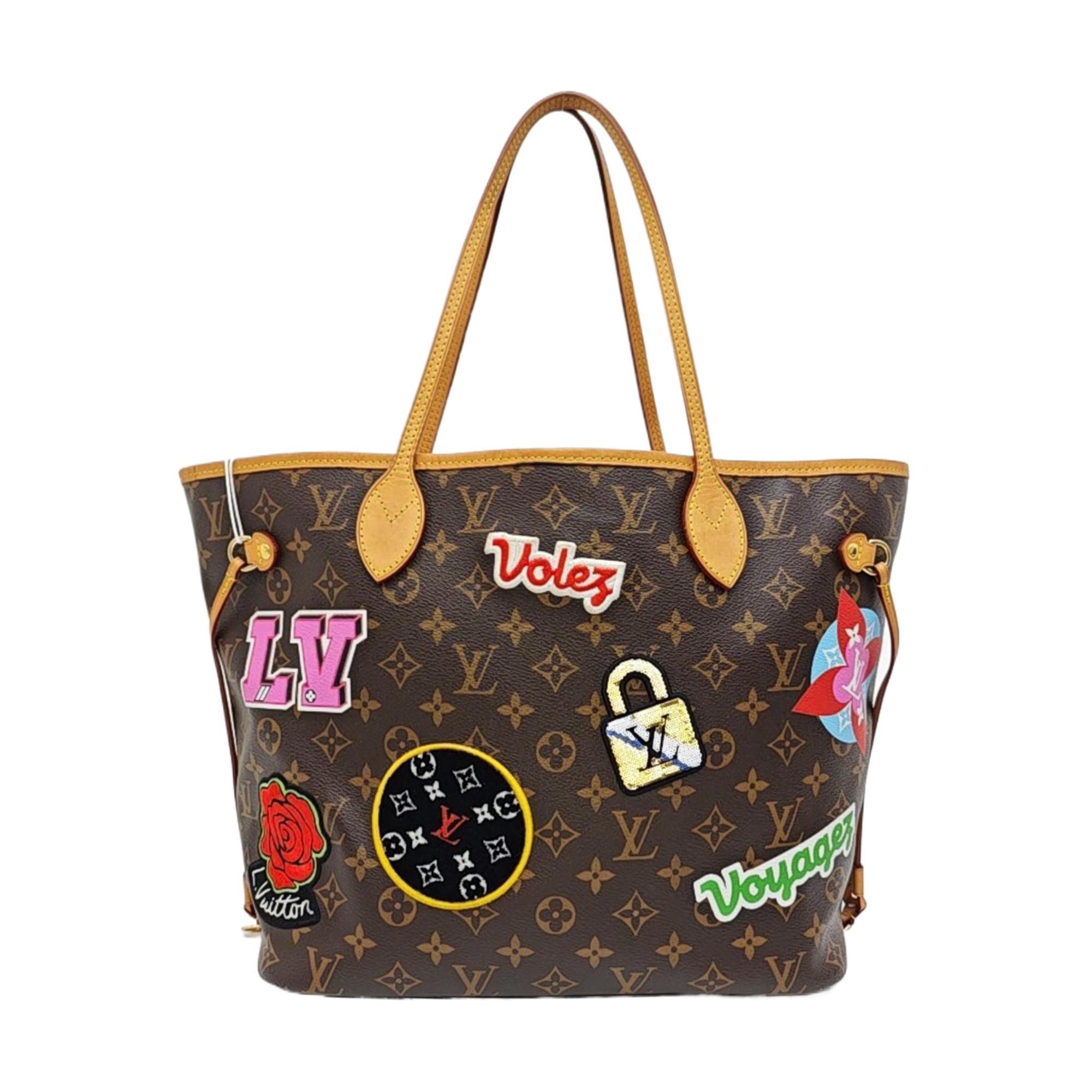 NEVERFULL MM Monogram Coated Canvas Brown