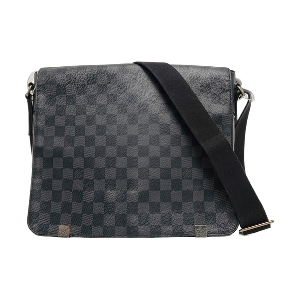 DISTRICT MM Damier Graphite Coated Canvas Gray