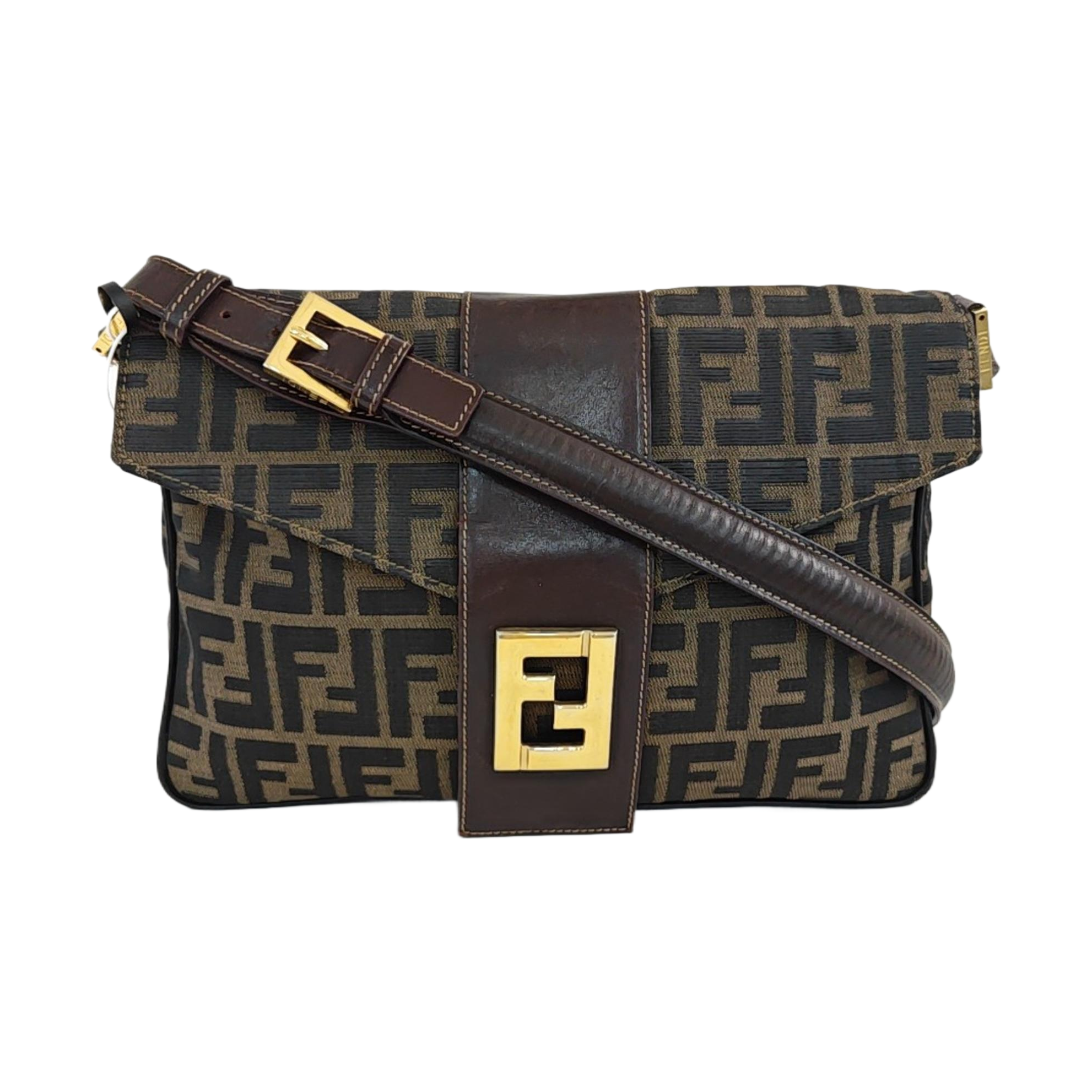 Bolso Bandolera de Lona Marrón