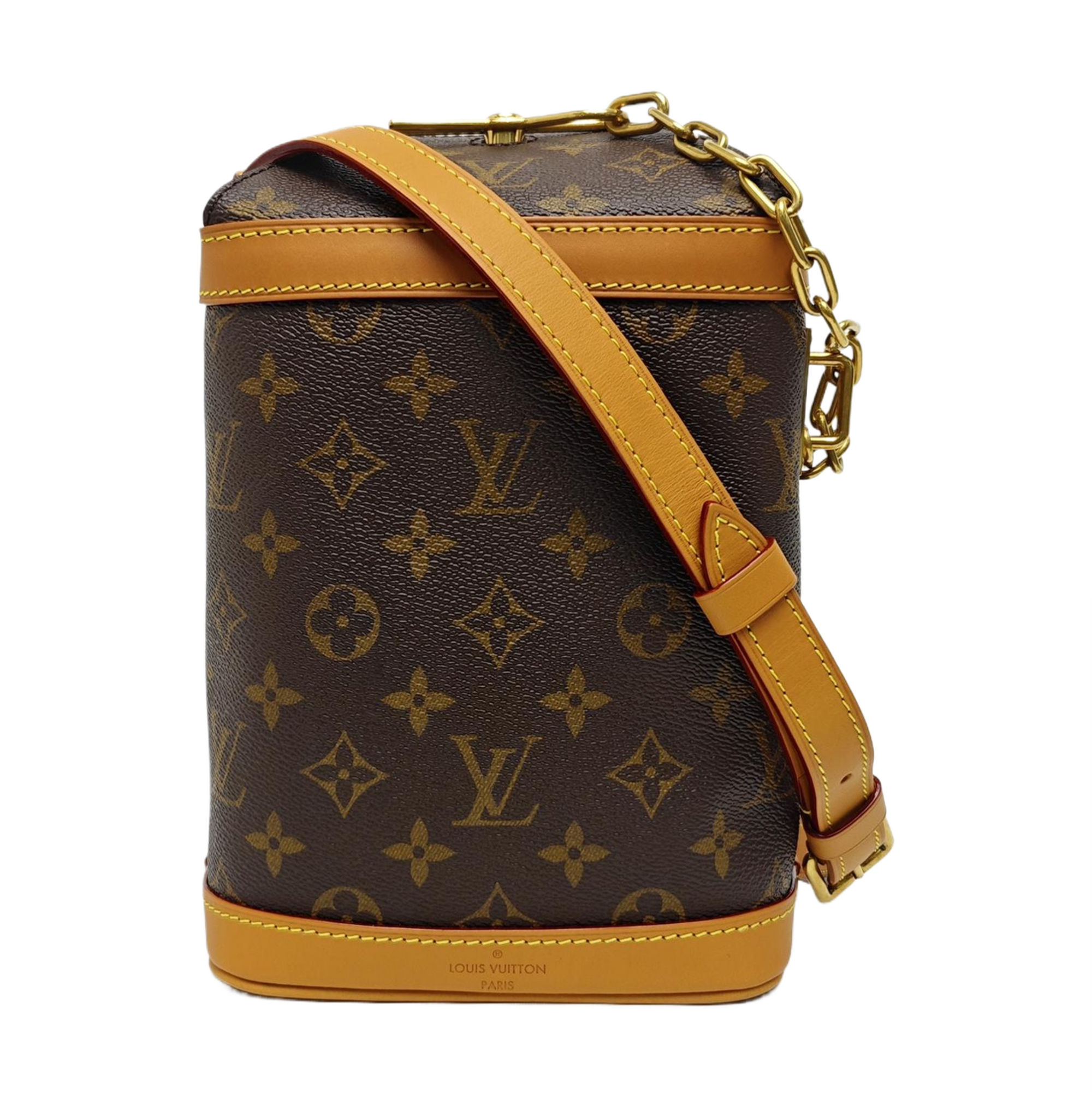 MILK BOX Monogram Coated Canvas Brown