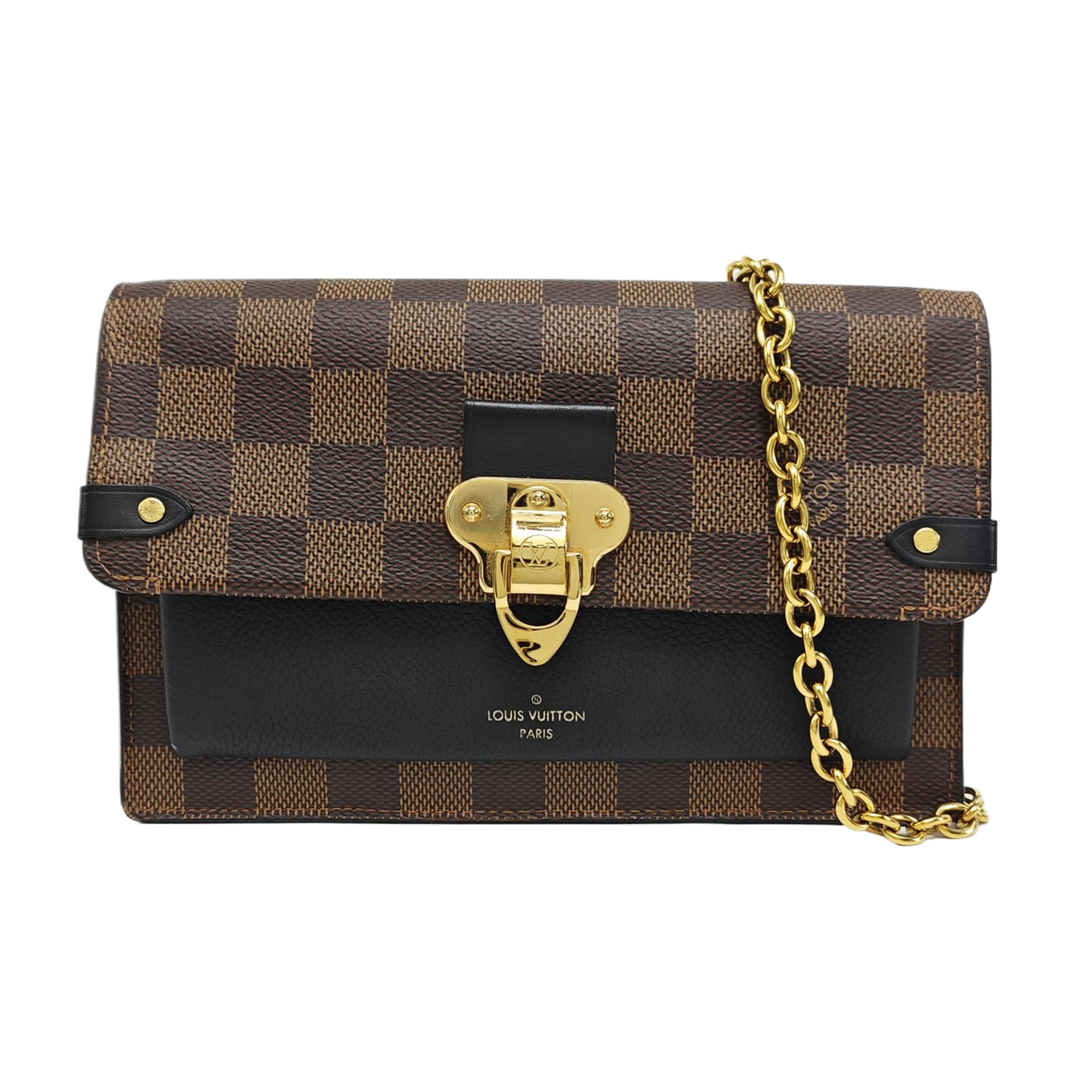 VAVIN Damier Ebene Coated Canvas Brown