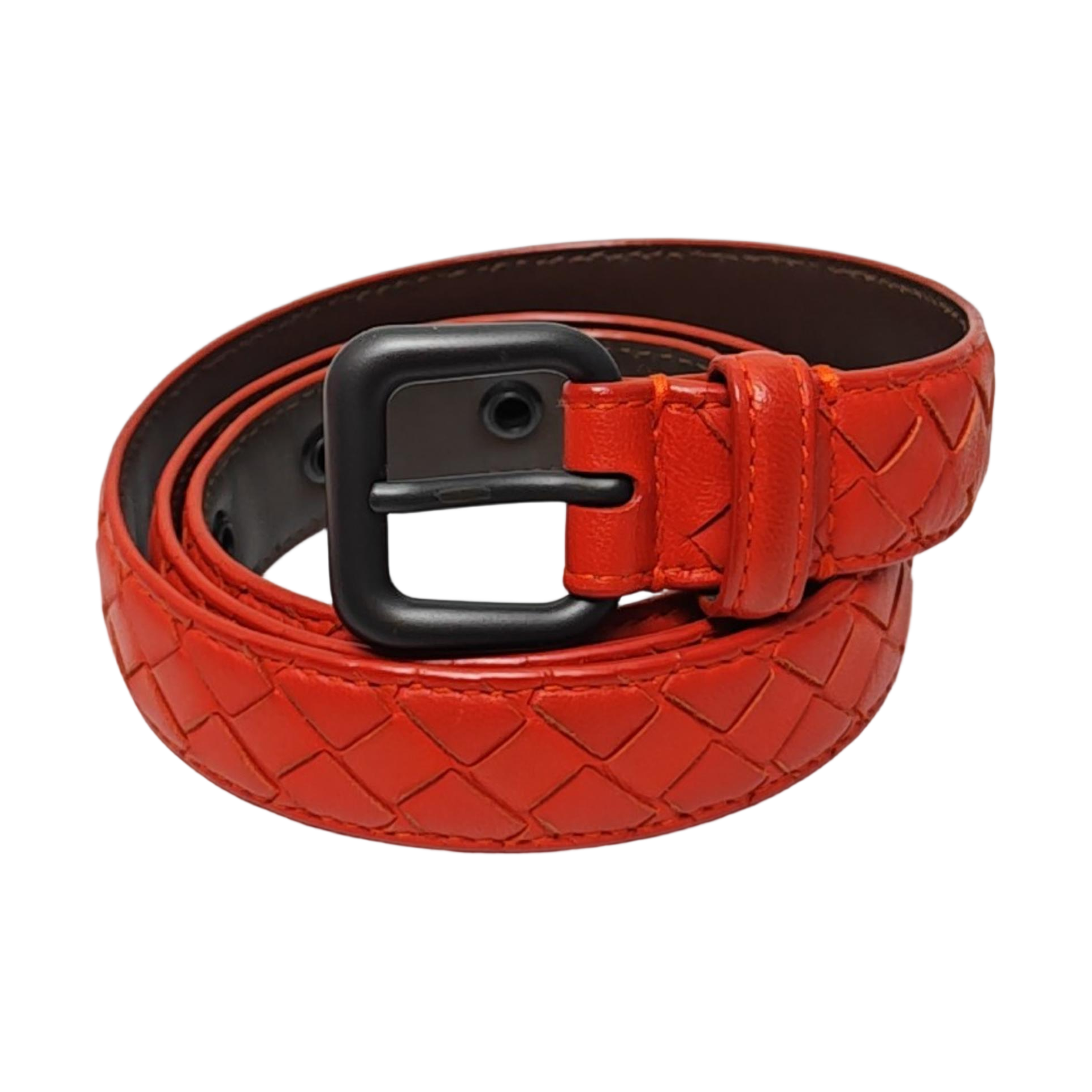 Leather Belt Red