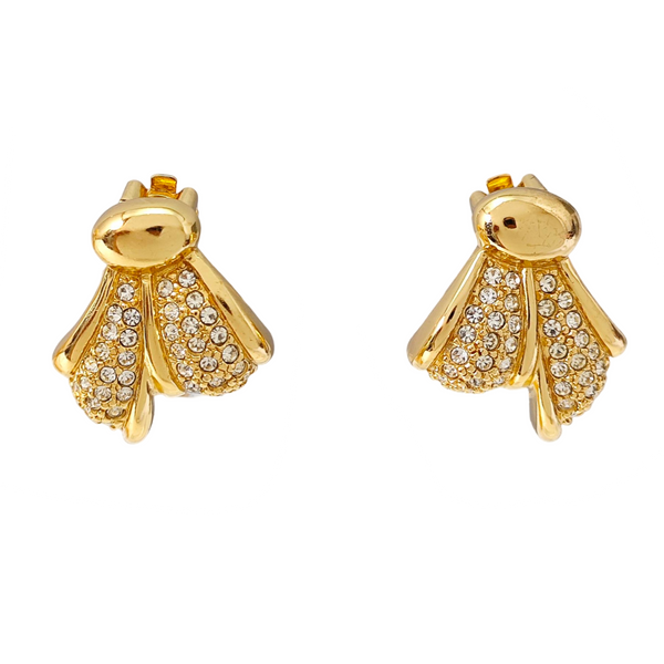 Metal Gold Clip On Earrings
