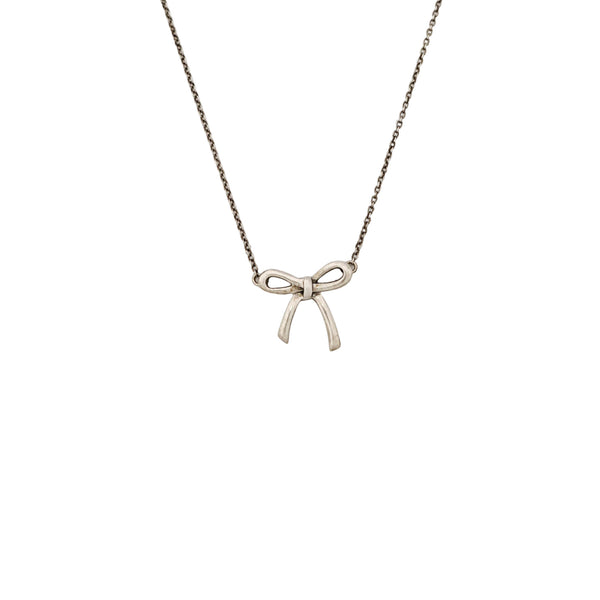 Tiffany Bow 925 Sterling Silver Necklace