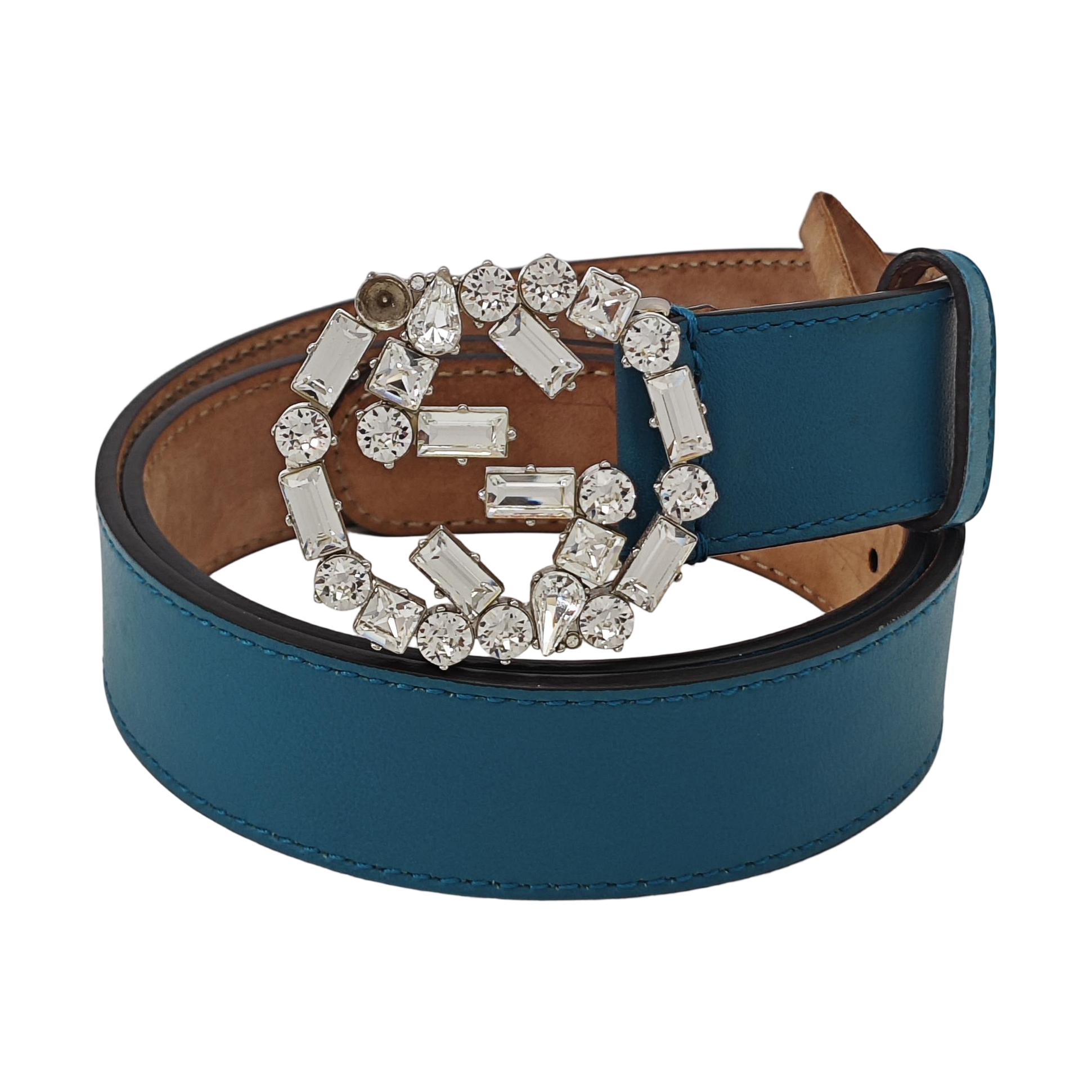 Leather Belt Blue