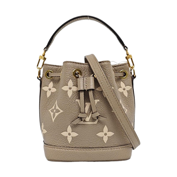 NOÉ Nano Monogram Calfskin Gray