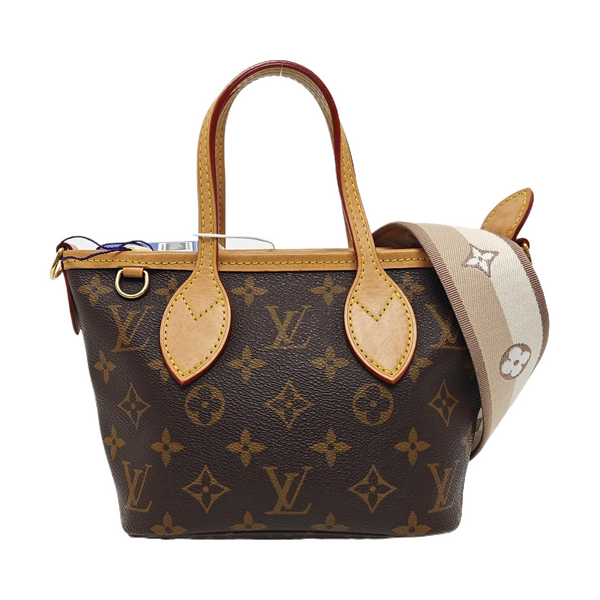 NEVERFULL BB Monogram Coated Canvas Brown