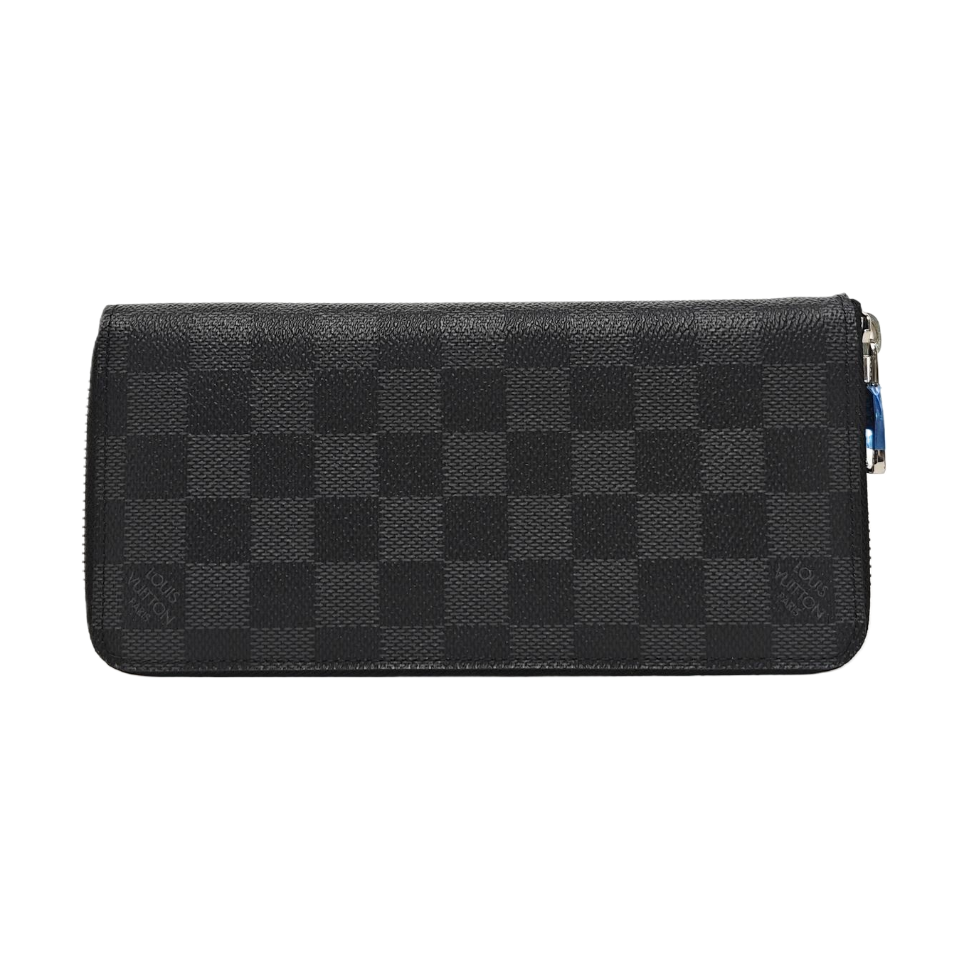 ZIPPY Damier Graphite Coated Canvas Gray Wallet