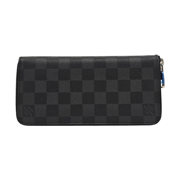 ZIPPY Damier Graphite Coated Canvas Gray Wallet