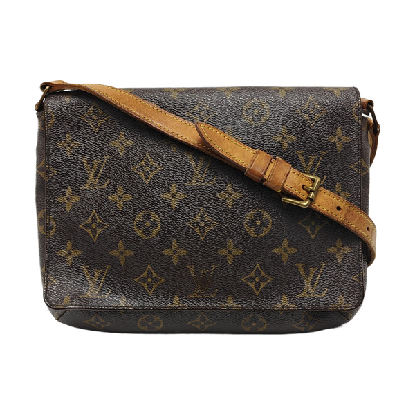 MUSETTE TANGO Monogram Coated Canvas Brown