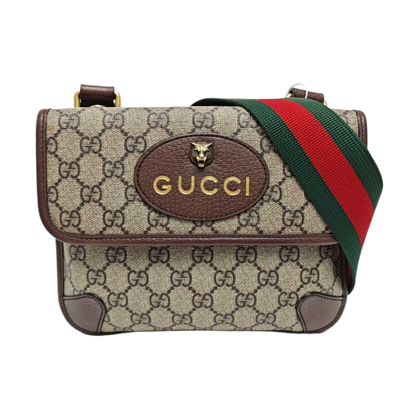 Neo Vintage Small Monogram Coated Canvas Beige