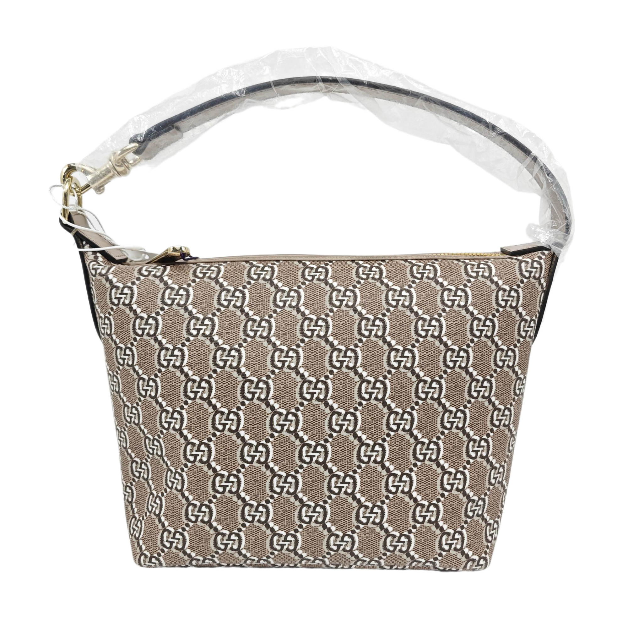 Monogram Coated Canvas Top Handle Bag Super Mini Gray