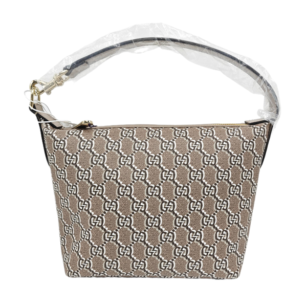 Monogram Coated Canvas Top Handle Bag Super Mini Gray