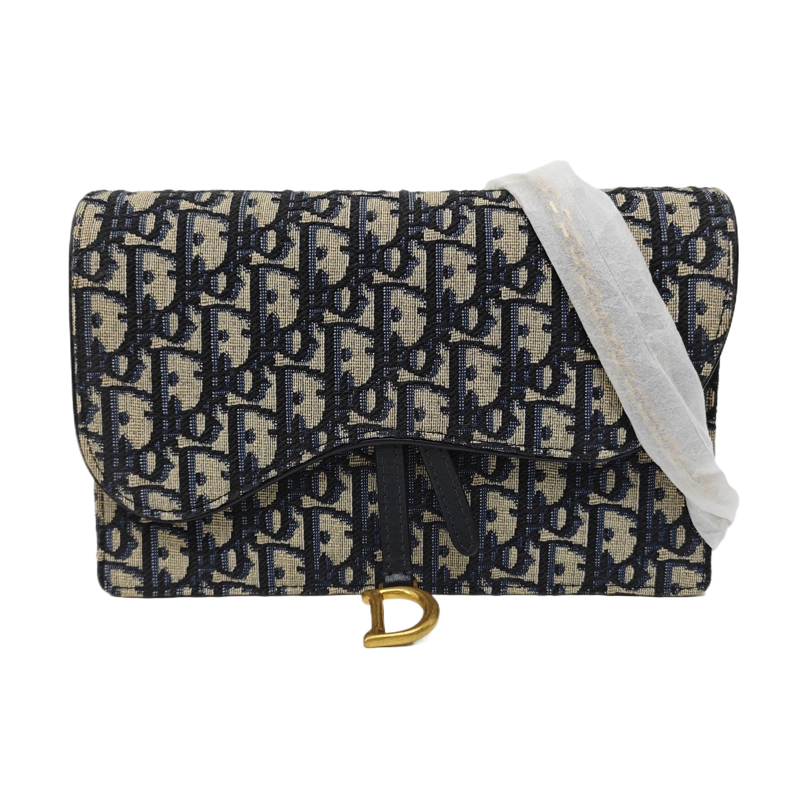 Saddle Mini Oblique Canvas Blue