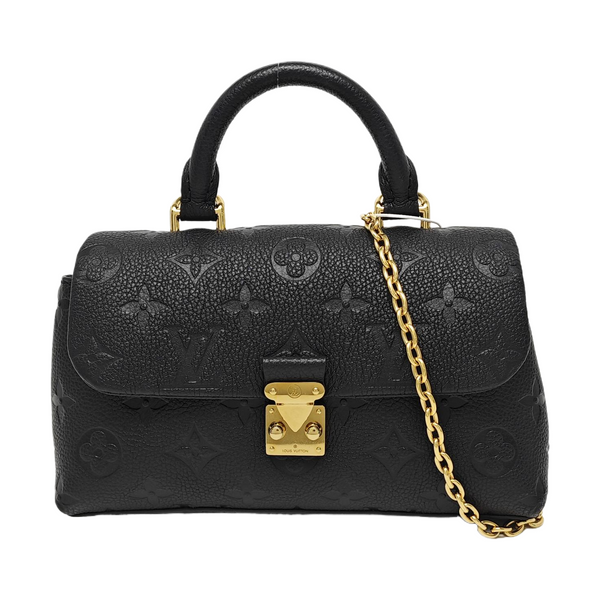 MADELEINE Nano Monogram Calfskin Black