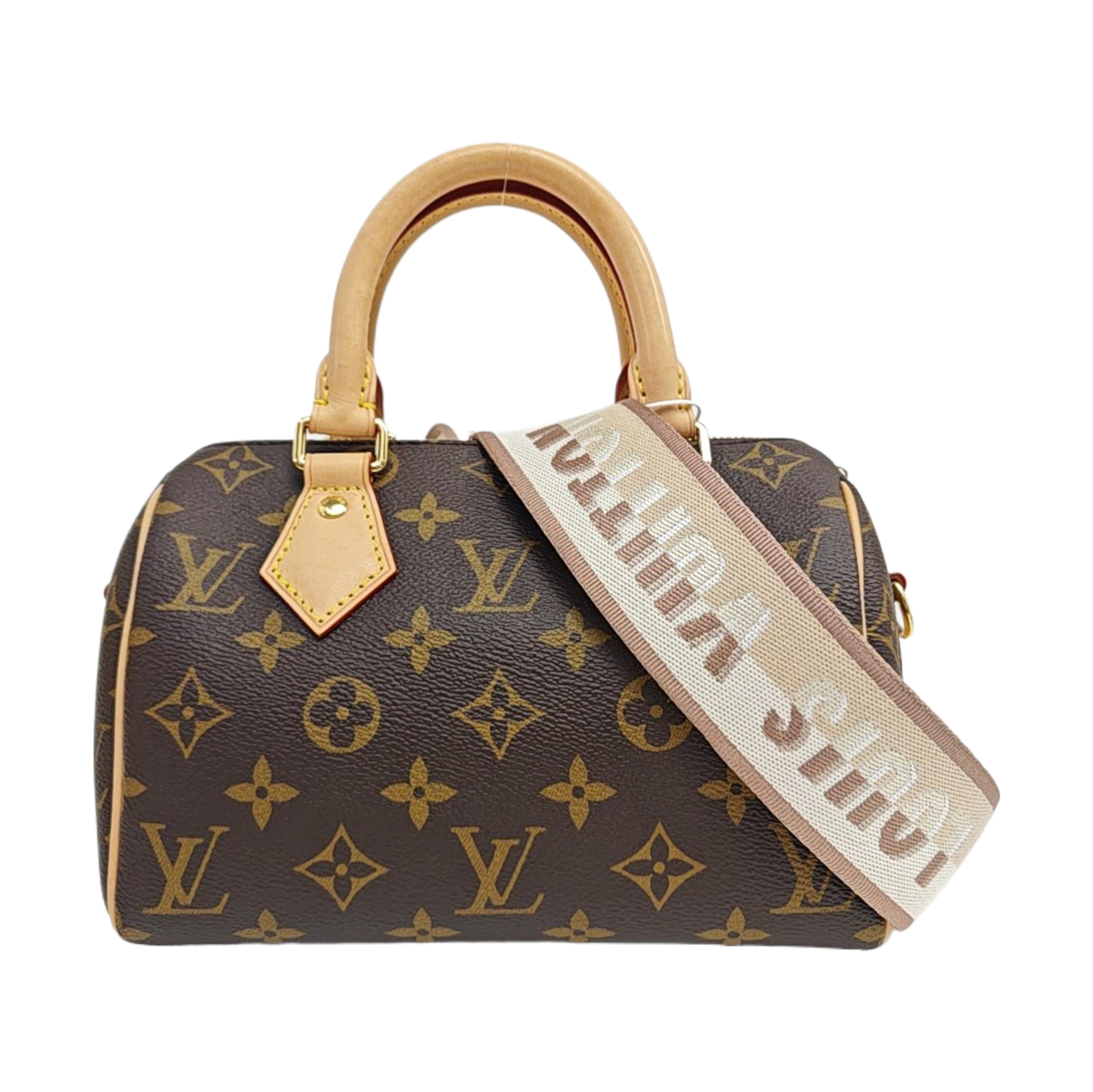 SPEEDY 20 Monogram Coated Canvas Brown