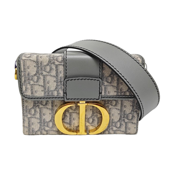 30 Montaigne Mini Oblique Canvas Gray