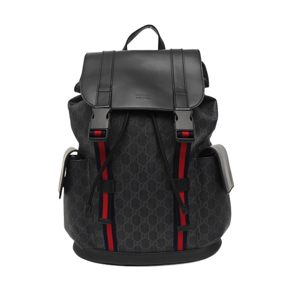 GG Supreme Monogram Coated Canvas Black