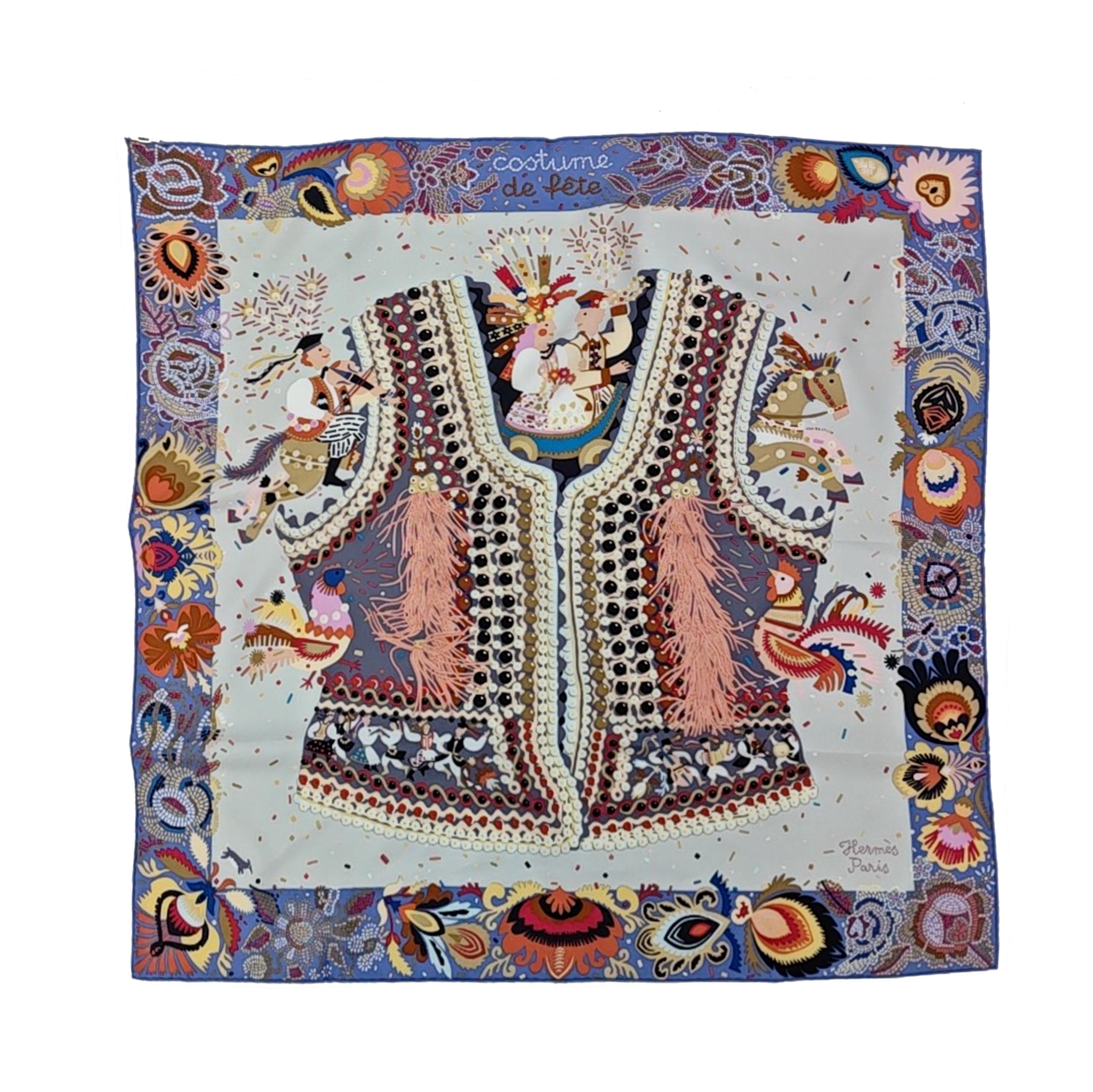 Mulberry Silk Silk Scarf Multicolor
