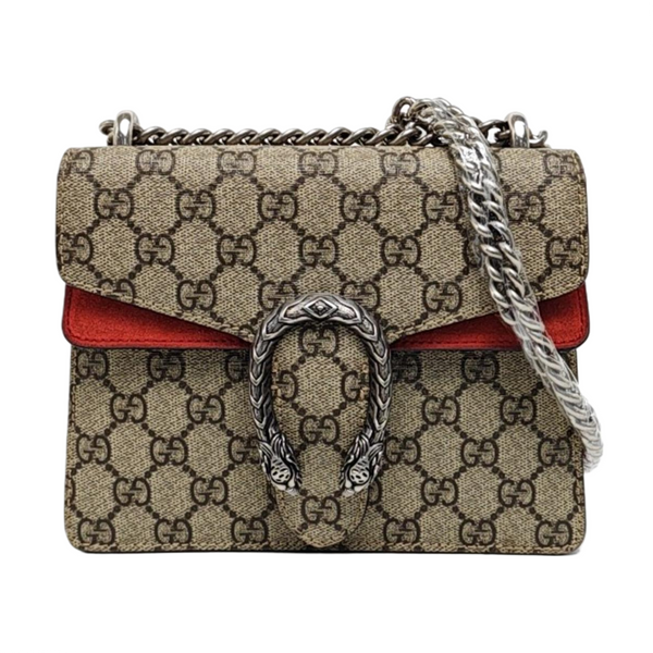 Dionysus Mini Monogram Coated Canvas Beige